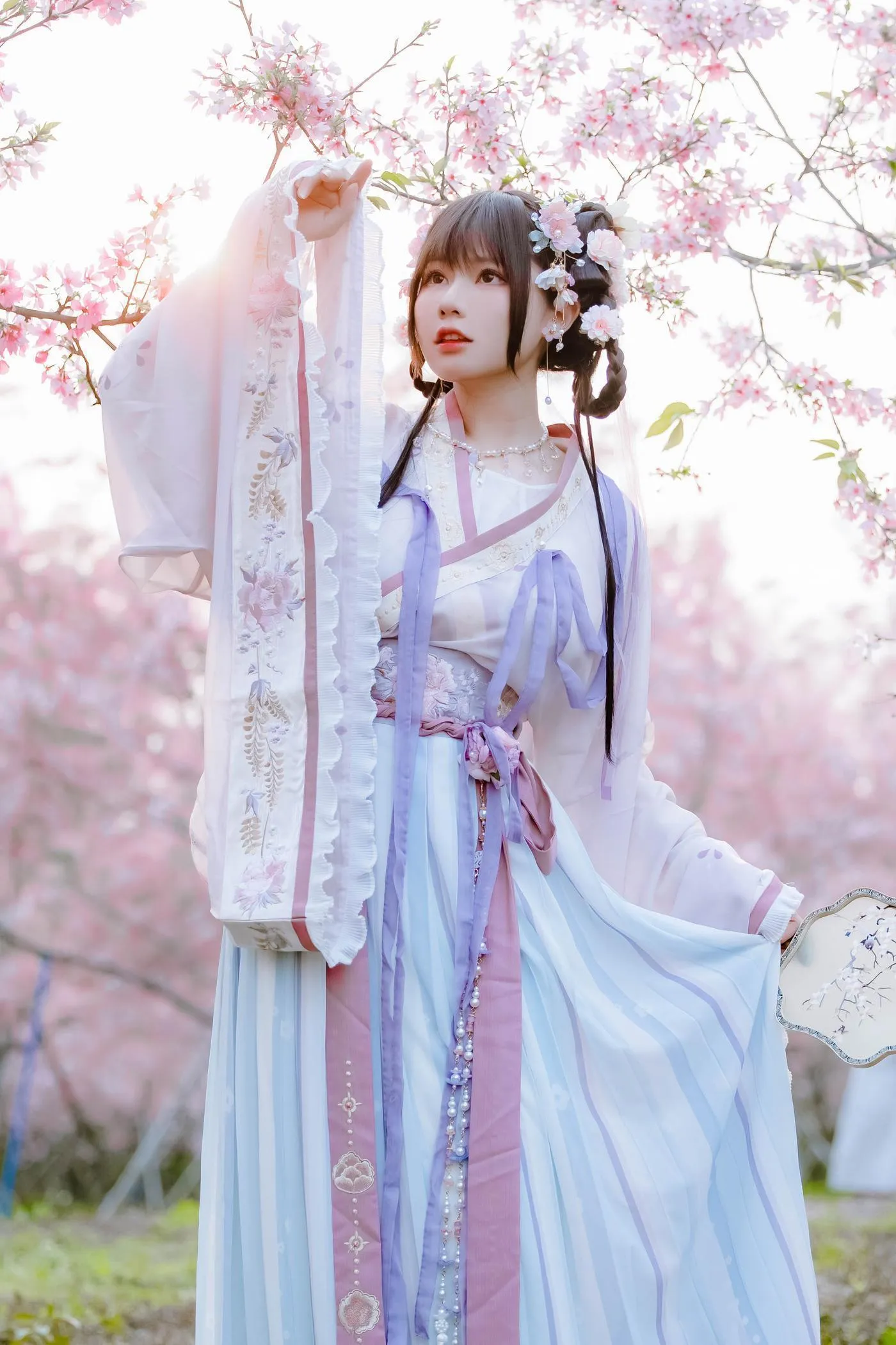 Nyako喵子 – NO.35 樱花汉服 花神祈愿 [52P]插图2